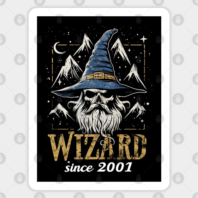 Wizard - Since 2001 - Skull - Fantasy Sticker by Fenay-Designs